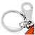 Ring Portachiavi Illusion di Hermès Arancione - vista 4