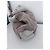 Borsa Hobo Prada in Pelle e Lino Beige Crema - vista 4