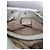 Borsa Hobo Prada in Pelle e Lino Beige Crema - vista 9
