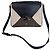 Autre Marque Borsa in pelle e camoscio Damelier London Nero Bianco Grigio