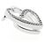 Pendente Cuore Intrecciato Cartier in Oro Bianco D'oro - vista 4