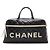 Borsa Boston in pelle matelassé Chanel Nero