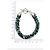 Autre Marque Pulseira de pérolas de esmeralda em prata 925 Verde - vista 4