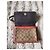 Borsa a spalla Coach in pelle nera e tela monogrammata Marrone Nero Multicolore - vista 3