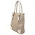 Céline Macadam Canvas Tote mit braunem Krokodil-Prägelederbesatz von Celine Beige - Ansicht 2