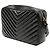 Bolsa de câmera Lou em couro matelassê preto com monograma Saint Laurent - vista 2