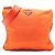 Prada Arancione Tessuto Borsa a Tracolla con Zip