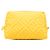 Neceser de tela técnica estampada Zucca amarilla Fendi Amarillo