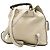 Bamboo Mochila Gucci White Large em pele de vitelo com borla de bambu e cordão Branco Cru - vista 2
