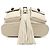 Bamboo Mochila Gucci White Large em pele de vitelo com borla de bambu e cordão Branco Cru - vista 3