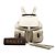 Bamboo Mochila Gucci White Large em pele de vitelo com borla de bambu e cordão Branco Cru - vista 9