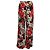 Calça larga Dolce & Gabbana em seda com estampa floral - vista 3