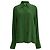 Camisa de crepé Victoria Beckham en seda verde