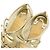 Christian Louboutin Python Lackleder Mesh Stiefelsandalen Golden - Ansicht 6