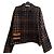 Autre Marque Giacca-camicia a quadri in lana e cotone Senape Blu navy