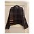 Autre Marque Giacca-camicia a quadri in lana e cotone Senape Blu navy - vista 2