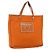 Borsa Tote PRADA in nylon e pelle arancione dorato Auth ti3743 D'oro