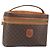 Céline Borsa a mano in tela Macadam CELINE in pelle PVC marrone oro Auth BA10398 D'oro