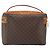Céline Borsa a mano in tela Macadam CELINE in pelle PVC marrone oro Auth BA10398 D'oro - vista 2