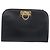 Borsa a spalla in pelle Gancini Chain di Salvatore Ferragamo, blu navy, oro, Auth 171314 - vista 13