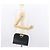 Borsa a spalla in pelle Gancini Chain di Salvatore Ferragamo, blu navy, oro, Auth 171314 - vista 21
