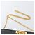 Borsa a spalla in pelle Gancini Chain di Salvatore Ferragamo, blu navy, oro, Auth 171314 - vista 8