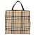 Bolso de mano de PVC beige con estampado Nova Check de BURBERRY Plata Auth 170920 - vista 2