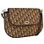 Borsa a Spalla in Tela Trotter Christian Dior Beige Oro Auth 170939
