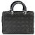 Christian Dior Borsa Tote Lady Dior Canage in Denim 2way Nero Argento Auth ka2427A - vista 2