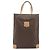Céline Borsa a mano in tela Macadam CELINE in pelle PVC marrone oro Auth ep13084 D'oro - vista 13