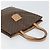 Céline Borsa a mano in tela Macadam CELINE in pelle PVC marrone oro Auth ep13084 D'oro - vista 6