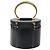 Céline Borsa a mano Vanity in pelle nera e oro Auth 169907V Nero D'oro - vista 2