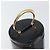 Céline Borsa a mano Vanity in pelle nera e oro Auth 169907V Nero D'oro - vista 6