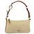 PRADA Pochette in Nylon Pelle Beige Argento Auth 171021