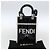 FENDI Sunshine Piccola Borsa Shopper Mini in Tela Verniciata 2in1 Nera Auth 149922SAM - vista 12
