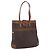 Céline Borsa tote in tela Macadam CELINE in pelle PVC marrone oro Auth bs33207 D'oro