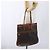 Céline Borsa tote in tela Macadam CELINE in pelle PVC marrone oro Auth bs33207 D'oro - vista 22