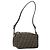 Borsa a Spalla in Tela Zucca FENDI Nera Marrone Auth 171985 Nero