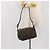 Borsa a Spalla in Tela Zucca FENDI Nera Marrone Auth 171985 Nero - vista 24