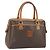 Céline Borsa Boston in tela Macadam CELINE in pelle PVC marrone oro Auth ti3656 D'oro