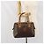Céline Borsa Boston in tela Macadam CELINE in pelle PVC marrone oro Auth ti3656 D'oro - vista 24