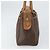 Céline Borsa Boston in tela Macadam CELINE in pelle PVC marrone oro Auth ti3656 D'oro - vista 3