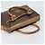 Céline Borsa Boston in tela Macadam CELINE in pelle PVC marrone oro Auth ti3656 D'oro - vista 6