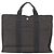 Hermès HERMES Her Line Tote MM Handtasche aus Canvas Grau Silber Authentisch 172058 Braun - Ansicht 2