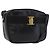 Borsa a Spalla Vala in Pelle Nera e Oro Salvatore Ferragamo Auth BA10794 Nero D'oro