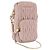 Borsa a spalla in pelle Miu Miu Matelassé con catena, rosa e oro, Auth 165800 D'oro