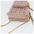 Borsa a spalla in pelle Miu Miu Matelassé con catena, rosa e oro, Auth 165800 D'oro - vista 6