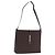 Borsa a Spalla Gancini in Pelle Marrone Argento Auth BA10376 di Salvatore Ferragamo