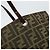 Borsa a mano in tela Zucca FENDI nera e marrone Auth 171652 Nero - vista 10
