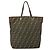 Borsa a mano in tela Zucca FENDI nera e marrone Auth 171652 Nero - vista 2